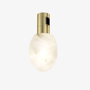 Alabaster Oval Magnetic Light