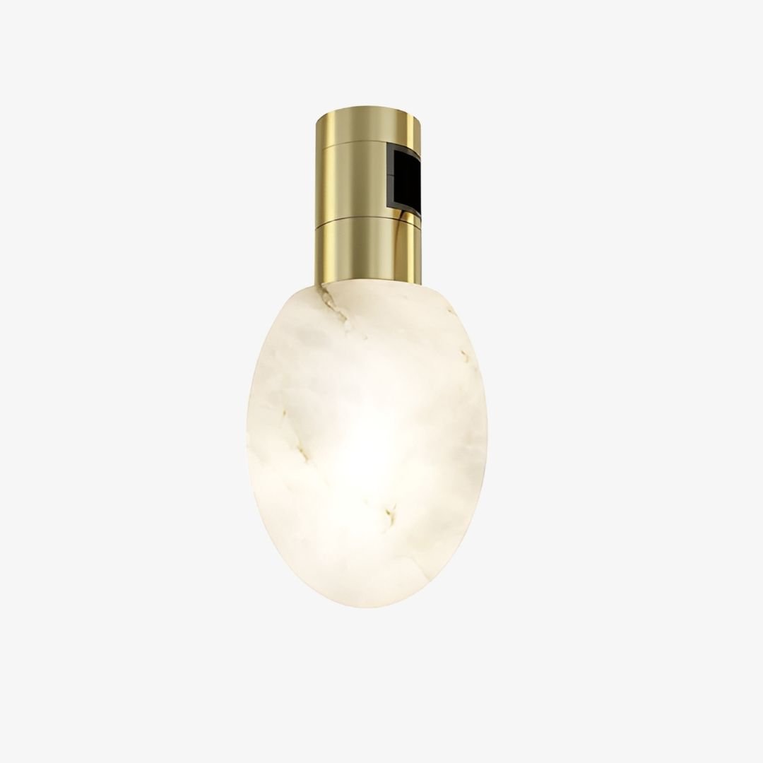 Alabaster Oval Magnetic Light