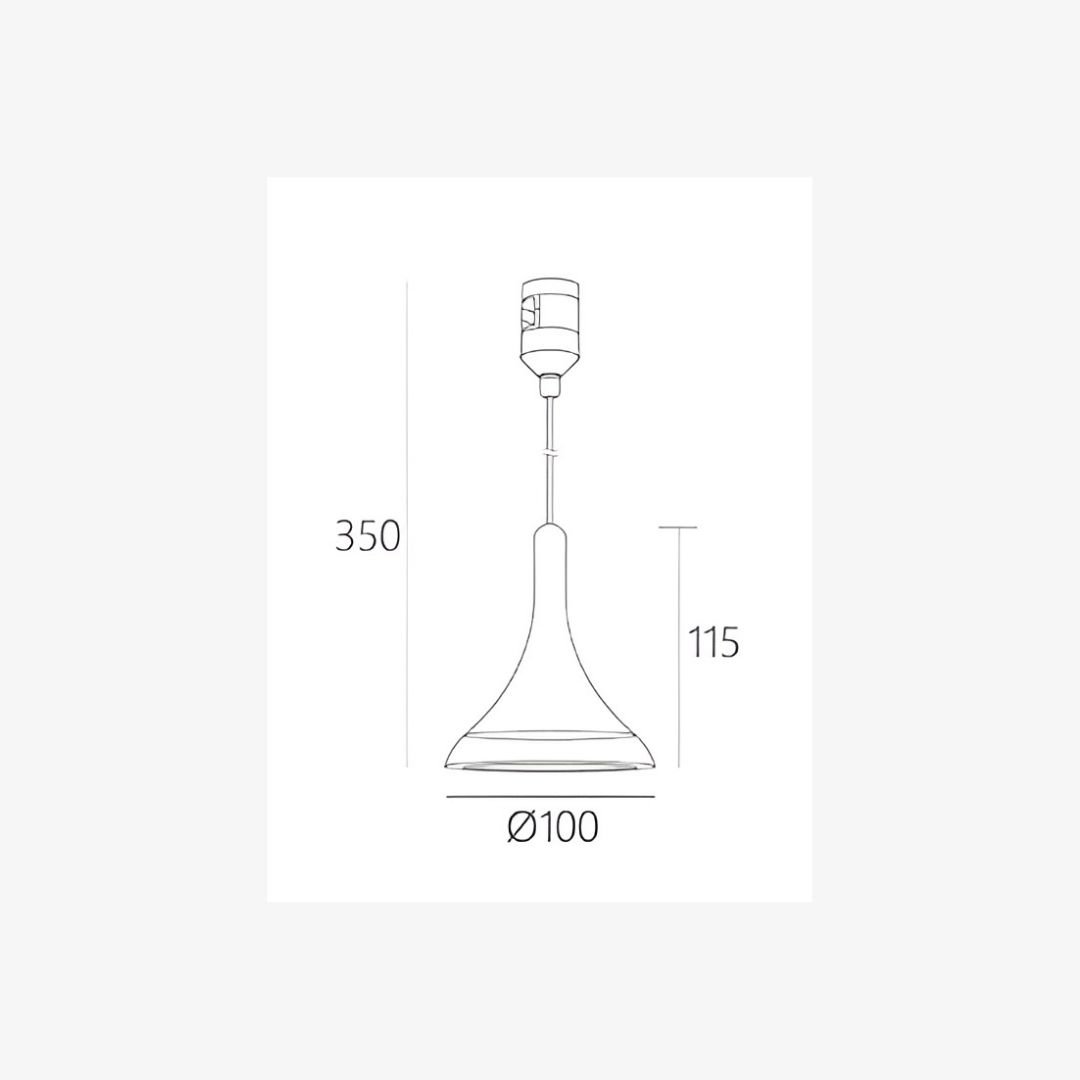 Linea Flare Pendant - Image 2