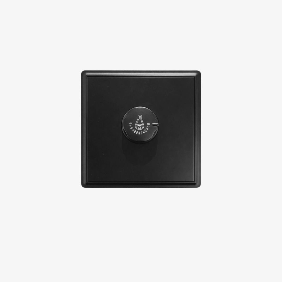 Luna Rotary Dimmer Switch – Piano Black