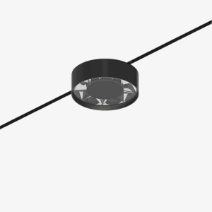 Korix Cable-Mounted Circular Prismatic LED Light 9W 24V with 24° beam