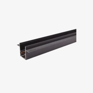 Recessed Magnetic Track with Trim in black with 34 × 30 mm profile