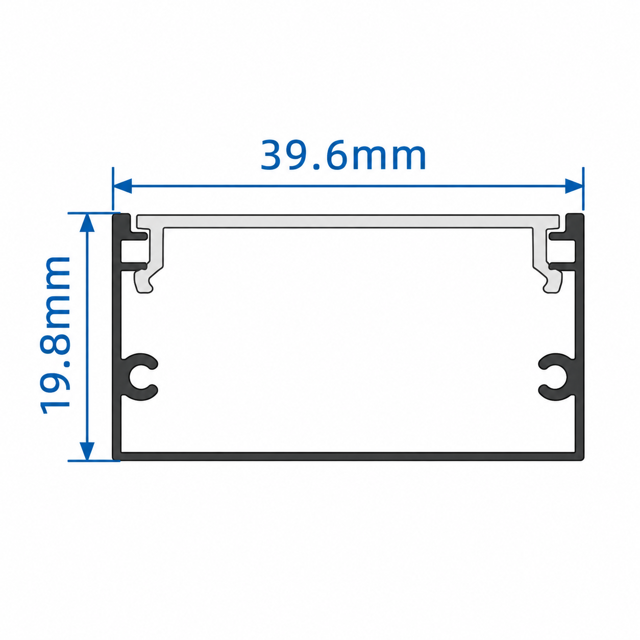 Linea Wide Box Aluminium Profile - Image 2