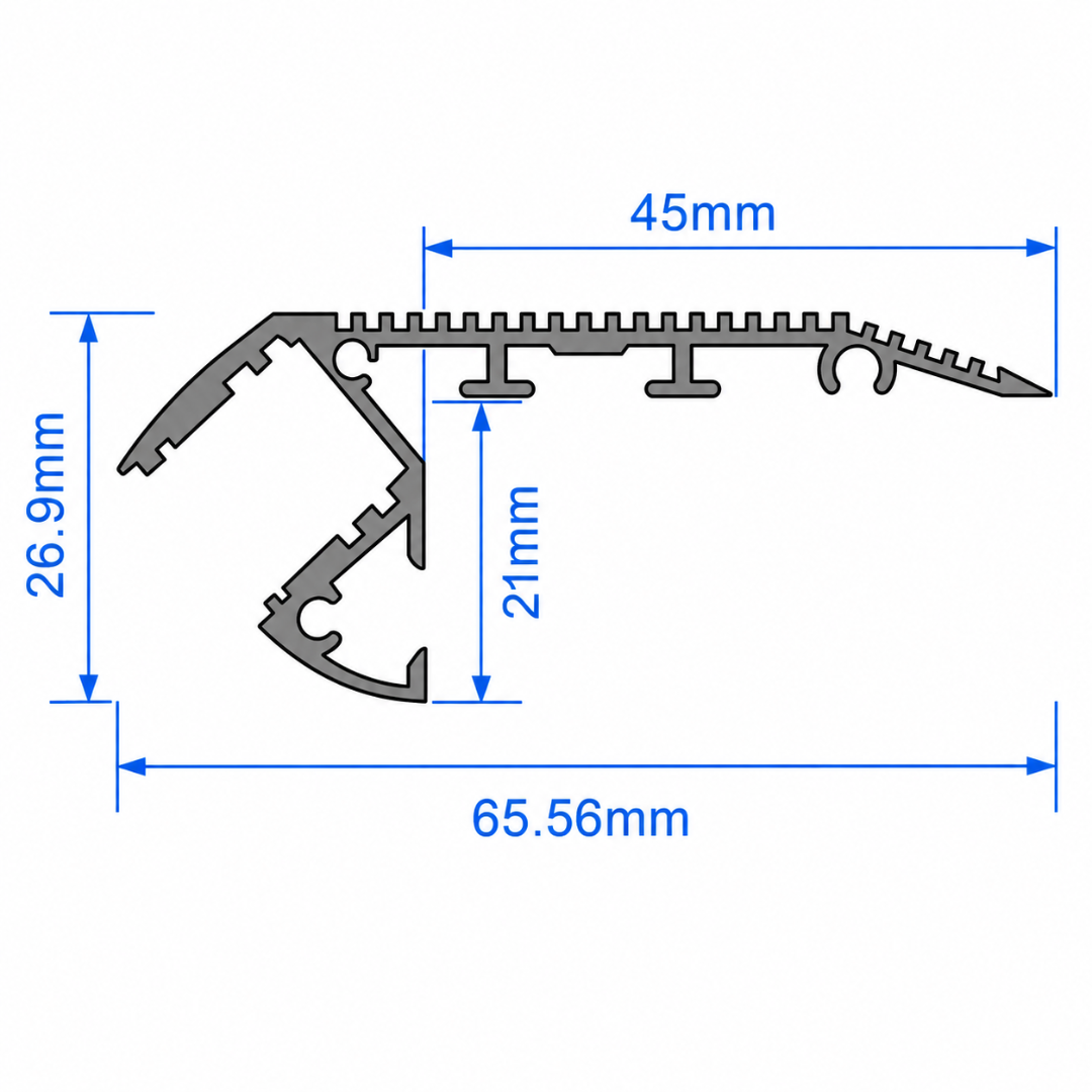 Linea Stair Nosing Aluminium Profile - Image 2