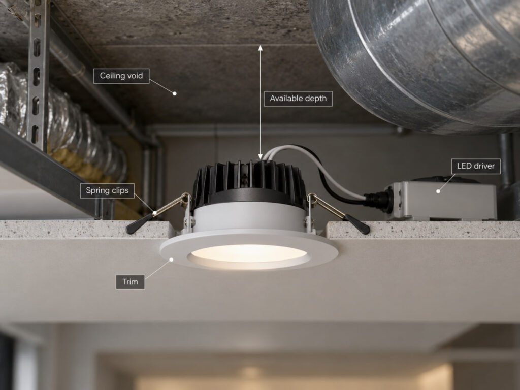 Downlight Cut-Out Size vs. Trim Diameter